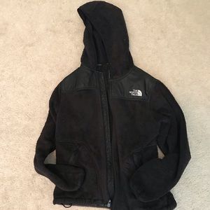 The north face fleece jacket with hood